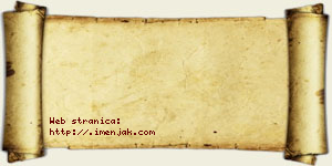 Omilj Trnjaković vizit kartica